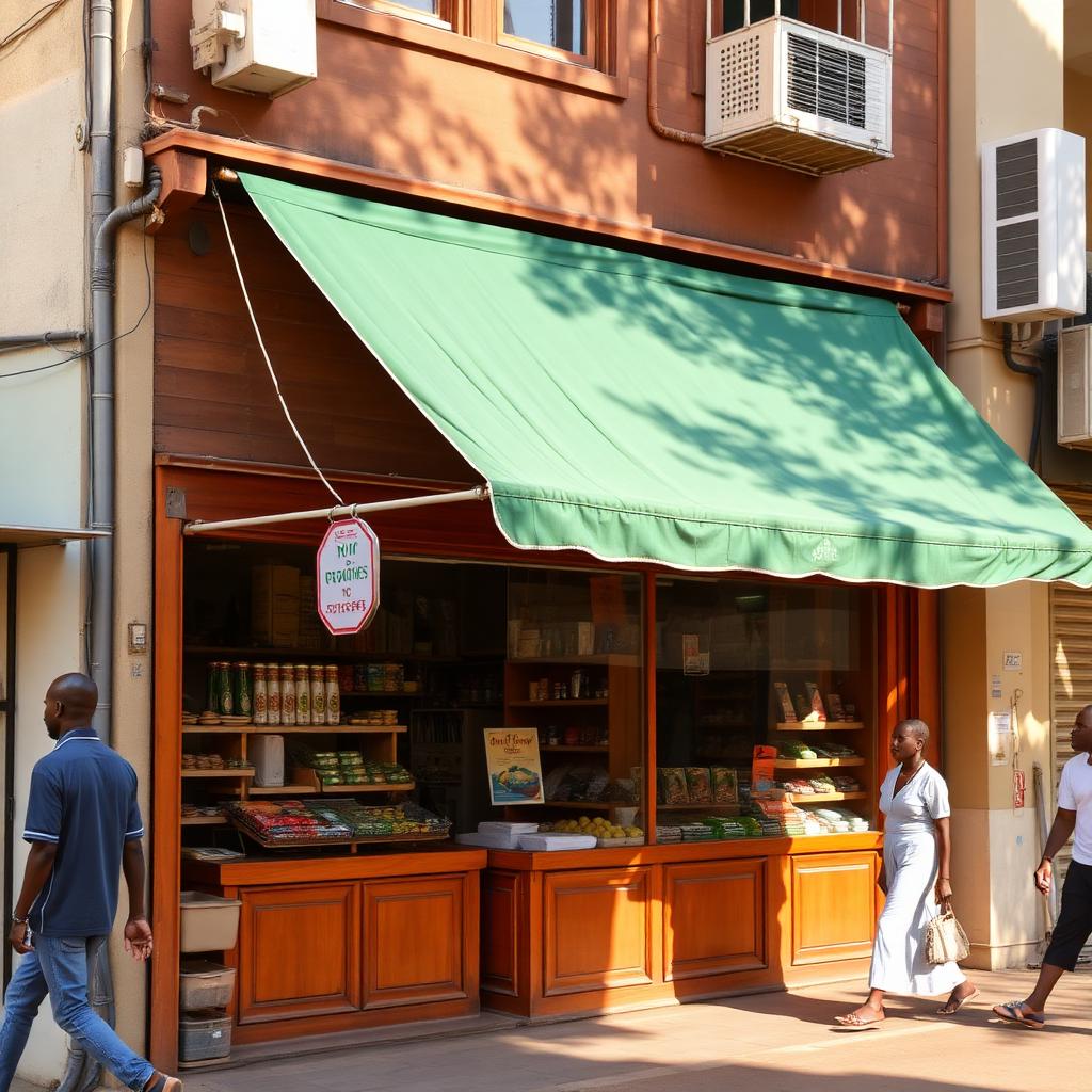 Gateway Supermarket storefront in Sarang'ombe